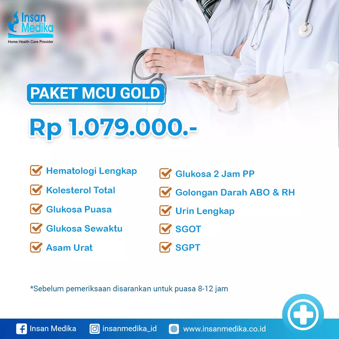 Jasa Medical Checkup Home Care Paket Gold